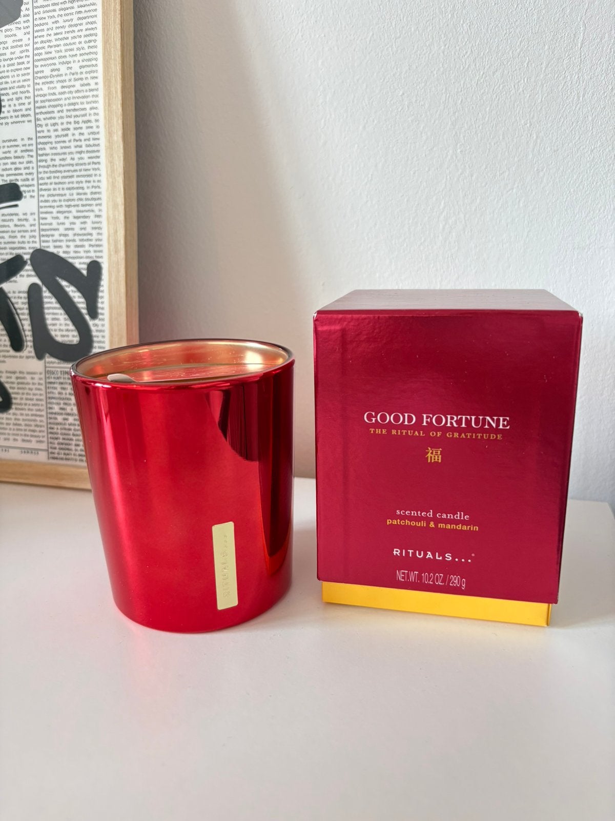 Rituals Good Fortune Kaars - Patchouli & Mandarijn, Nieuw, Ophalen of Verzenden, Oosters, Glas
