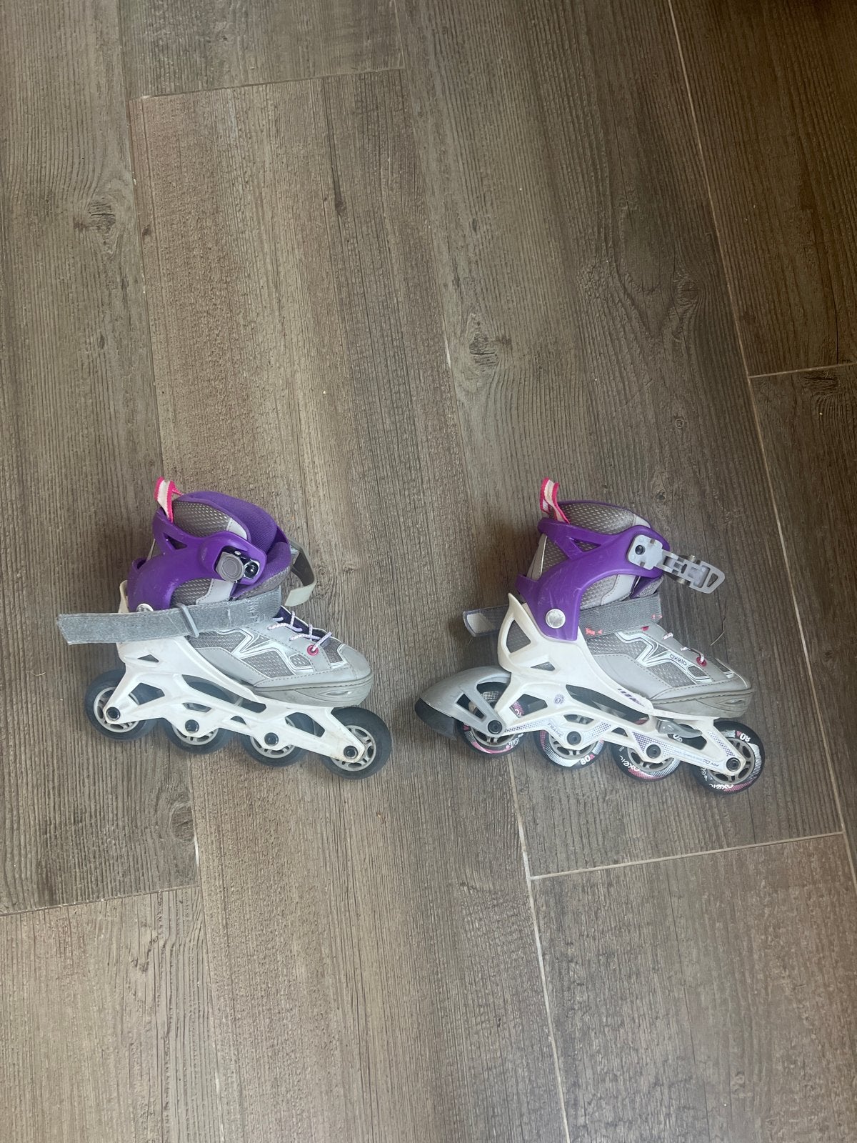 skates - paars/grijs maat 30 a 32, Sport en Fitness, Schaatsen, Ophalen of Verzenden, Gebruikt, Overige typen, Overige merken