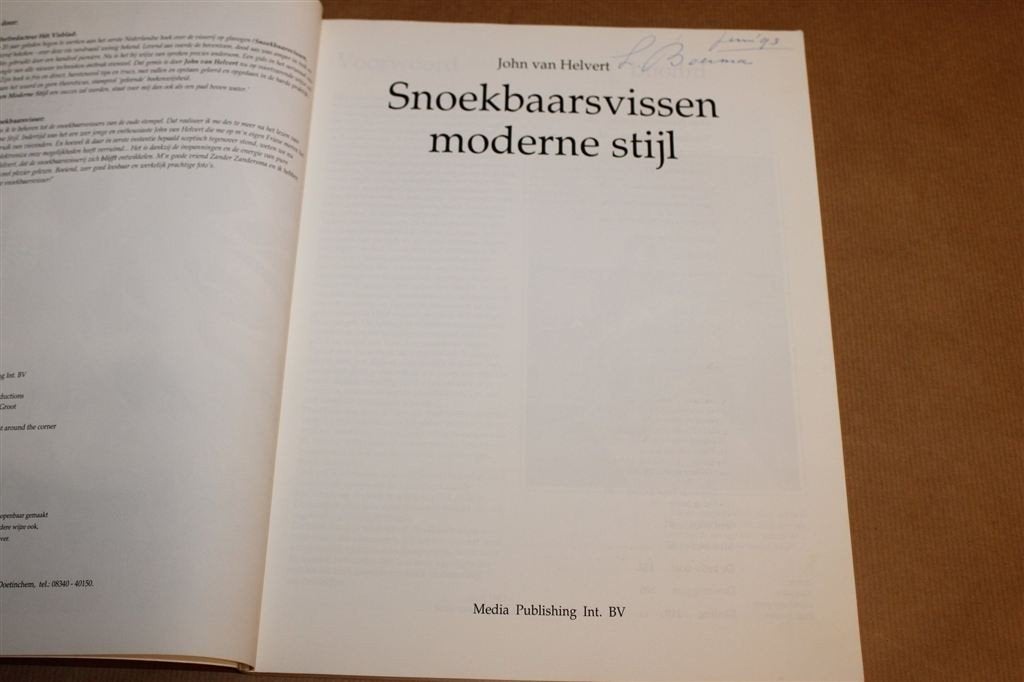 Snoekbaarsvissen Moderne Stijl — Handleiding voor Hengelaars, Ophalen of Verzenden, Gelezen, Watersport en Hengelsport