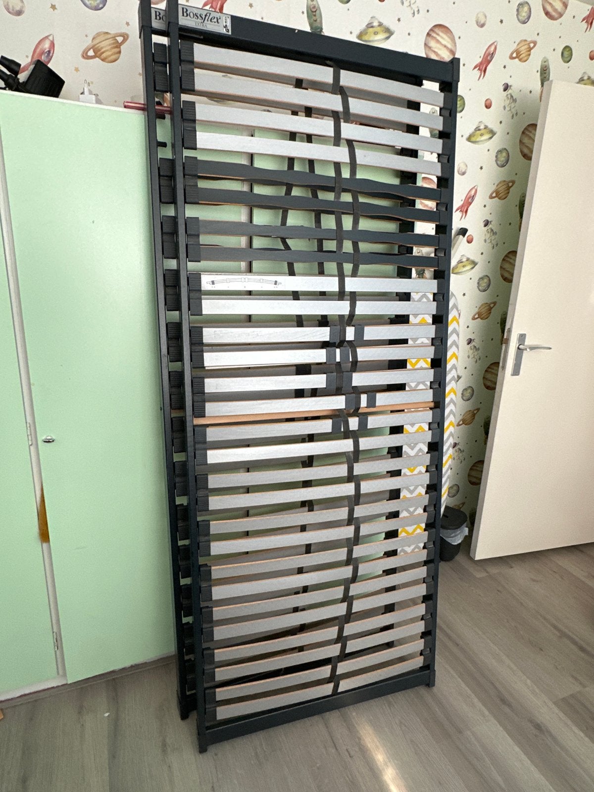 Bossflex EXTRA lattenbodem 80x200 cm, Ophalen, Gebruikt, Eenpersoons, Zwart