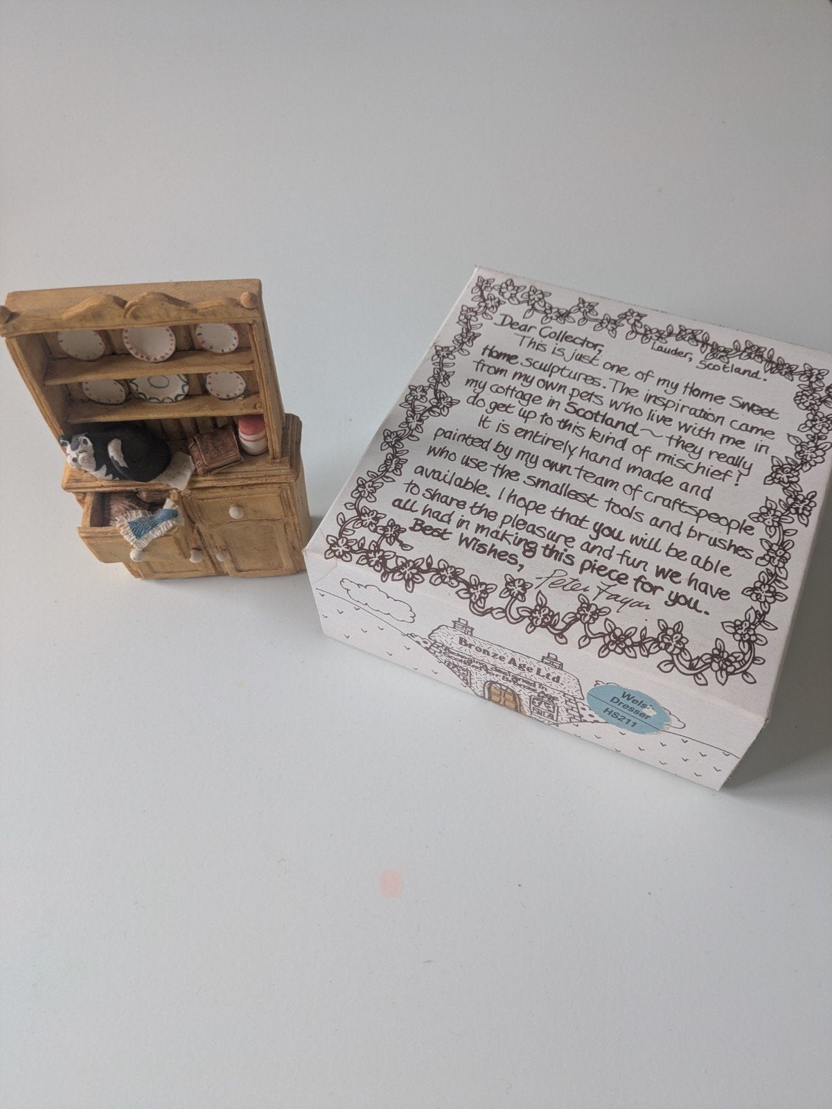 Wels Dressoir HS211 - Handgemaakt miniatuur, Overige materialen, Ophalen of Verzenden, Bruin, Landelijk