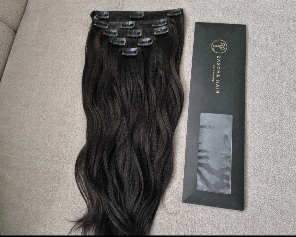 Clip in extensions 60 cm, Sieraden, Tassen en Uiterlijk, Uiterlijk | Haarverzorging, Ophalen of Verzenden, Zo goed als nieuw, Pruik of Haarverlenging
