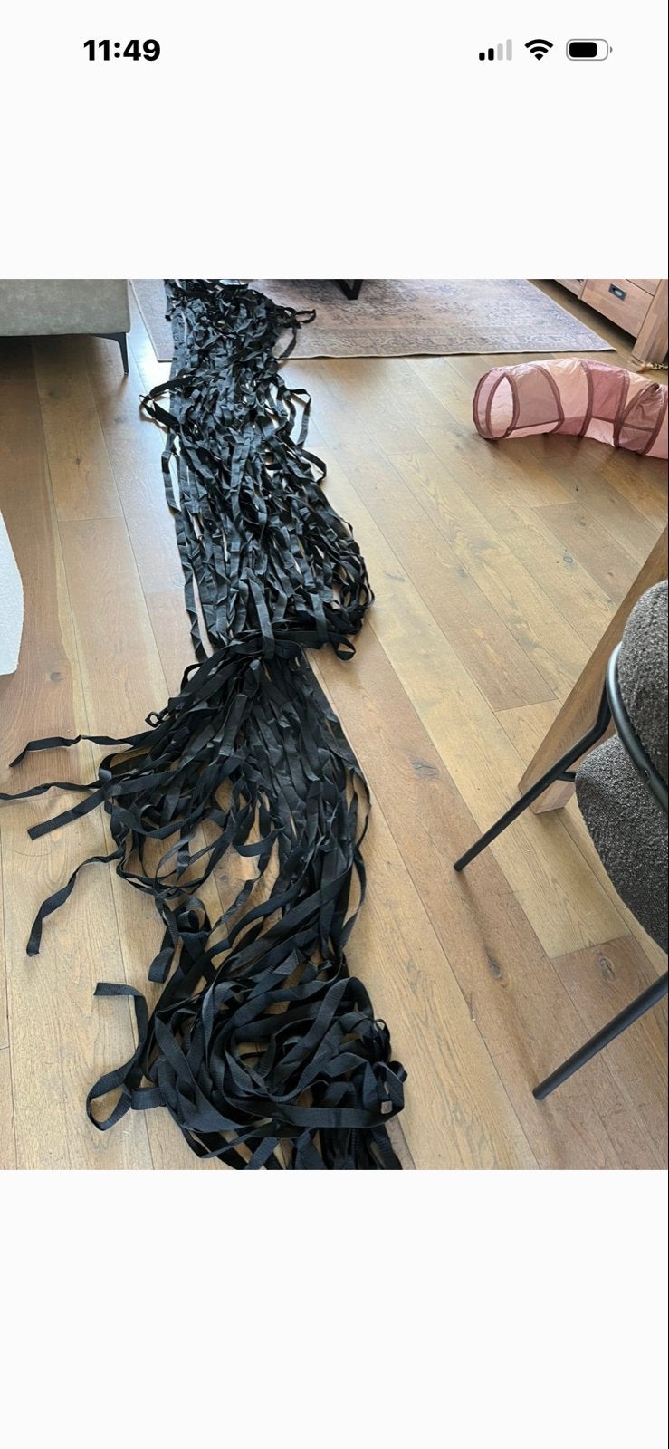 Nieuw zwart keperband 2,5 cm breed - per meter, 120 cm of meer, Zwart, Ophalen of Verzenden, Katoen