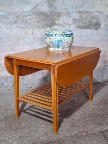 Oude vintage deens hangoor salontafel tafel grete jalk desig, Huis en Inrichting, Gebruikt, 100 tot 150 cm, T, N