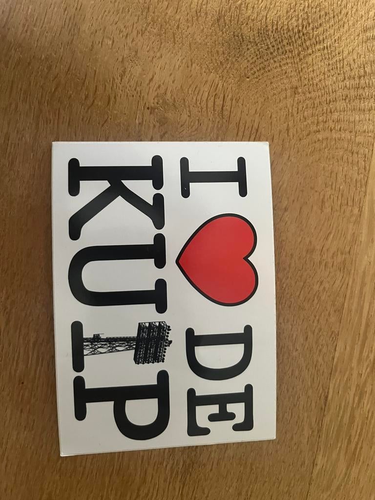 Feyenoord 'I love De Kuip' sticker, Ophalen of Verzenden, Nieuw, Sport