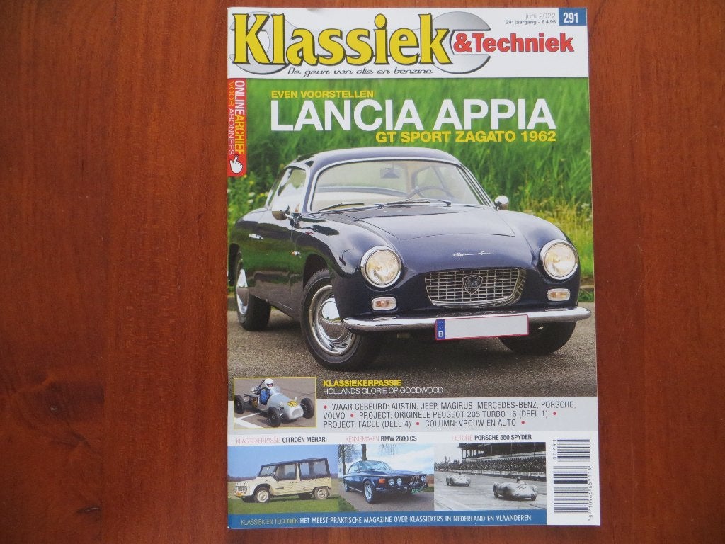 Klassiek & Techniek 291 Lancia Appia GT Sport Zagato, Méhari, Ophalen of Verzenden, Nieuw, Citroën