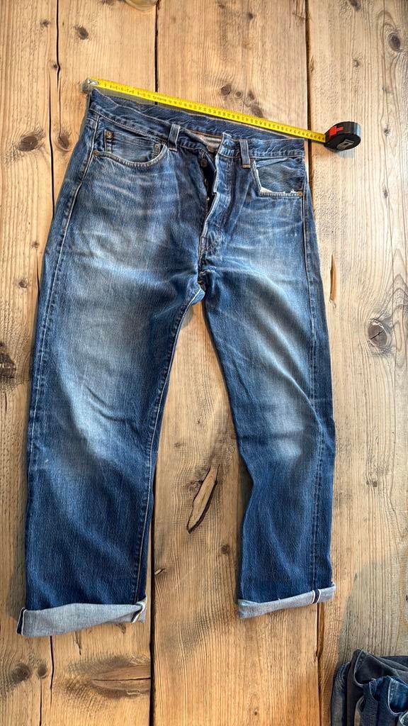 Levi’s 501 1947 lvc selvedge maat 33, Ophalen of Verzenden, Zo goed als nieuw, Blauw, W33 - W34 (confectie 48/50)