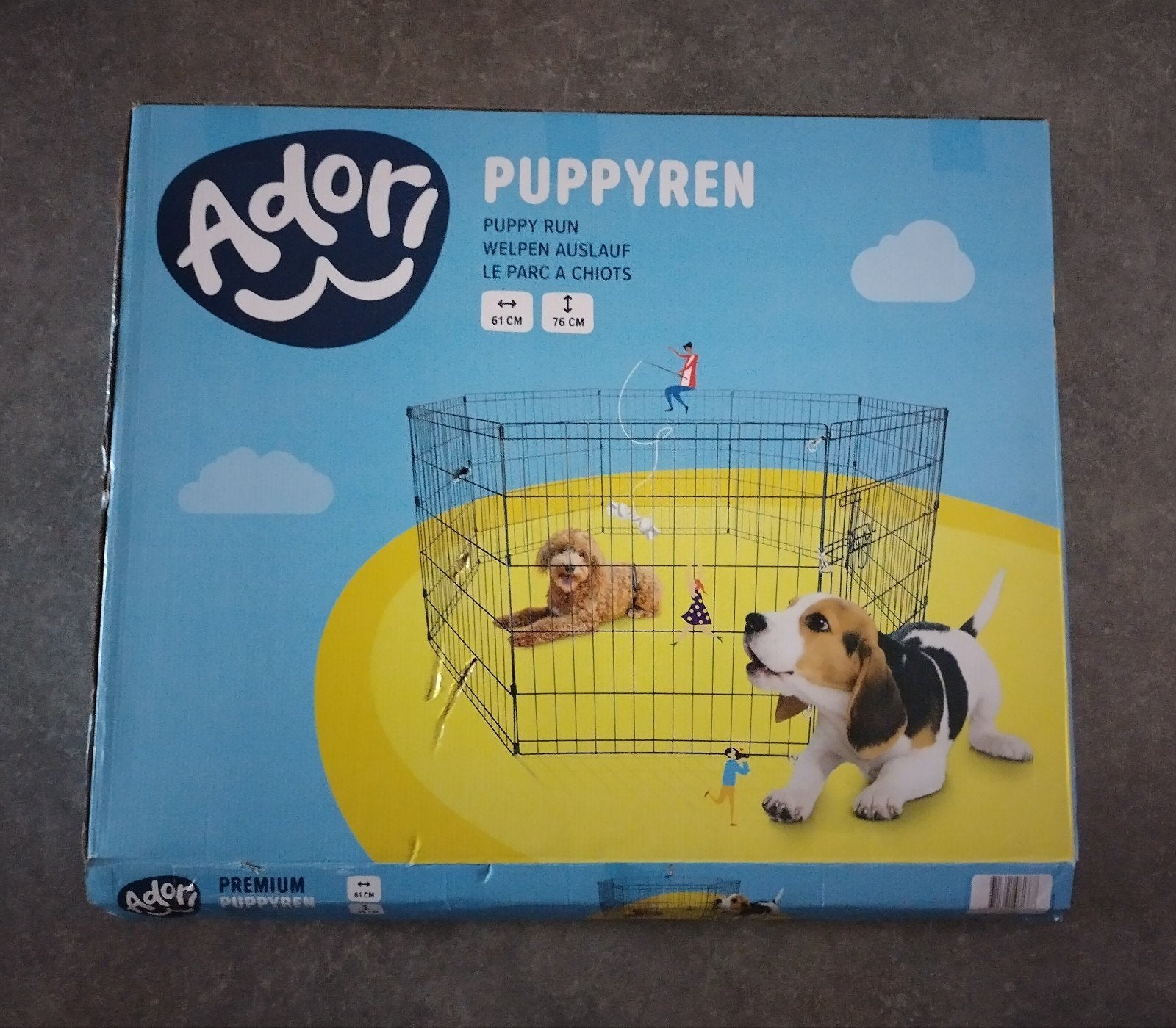 Adori Puppy ren large 76cm hoog, Ophalen, Zo goed als nieuw