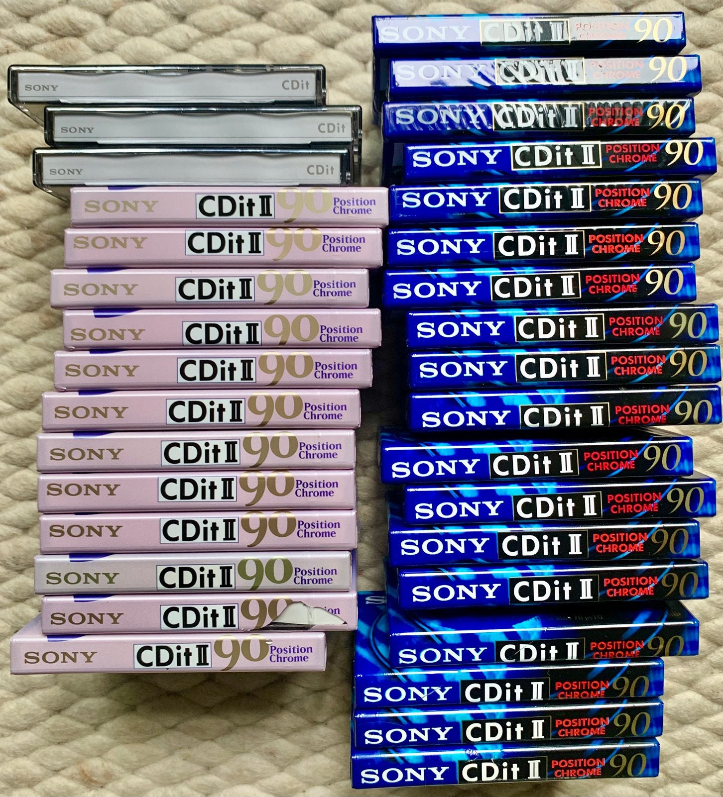 NOS Sony CDitII90 cassettebandjes CDitII 90 CDit II C90 OVP, Cd's en Dvd's, Cassettebandjes, Ophalen of Verzenden, Sony, Nieuw in verpakking