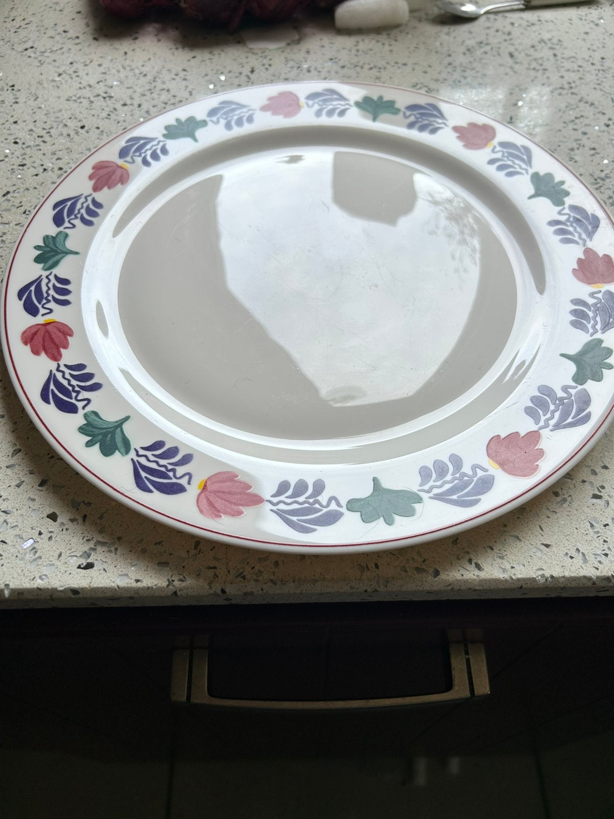 Arcopal boerenbont XL Borden – 32 cm – Nieuwstaat, Div, Ophalen of Verzenden, Zo goed als nieuw, Bord(en)