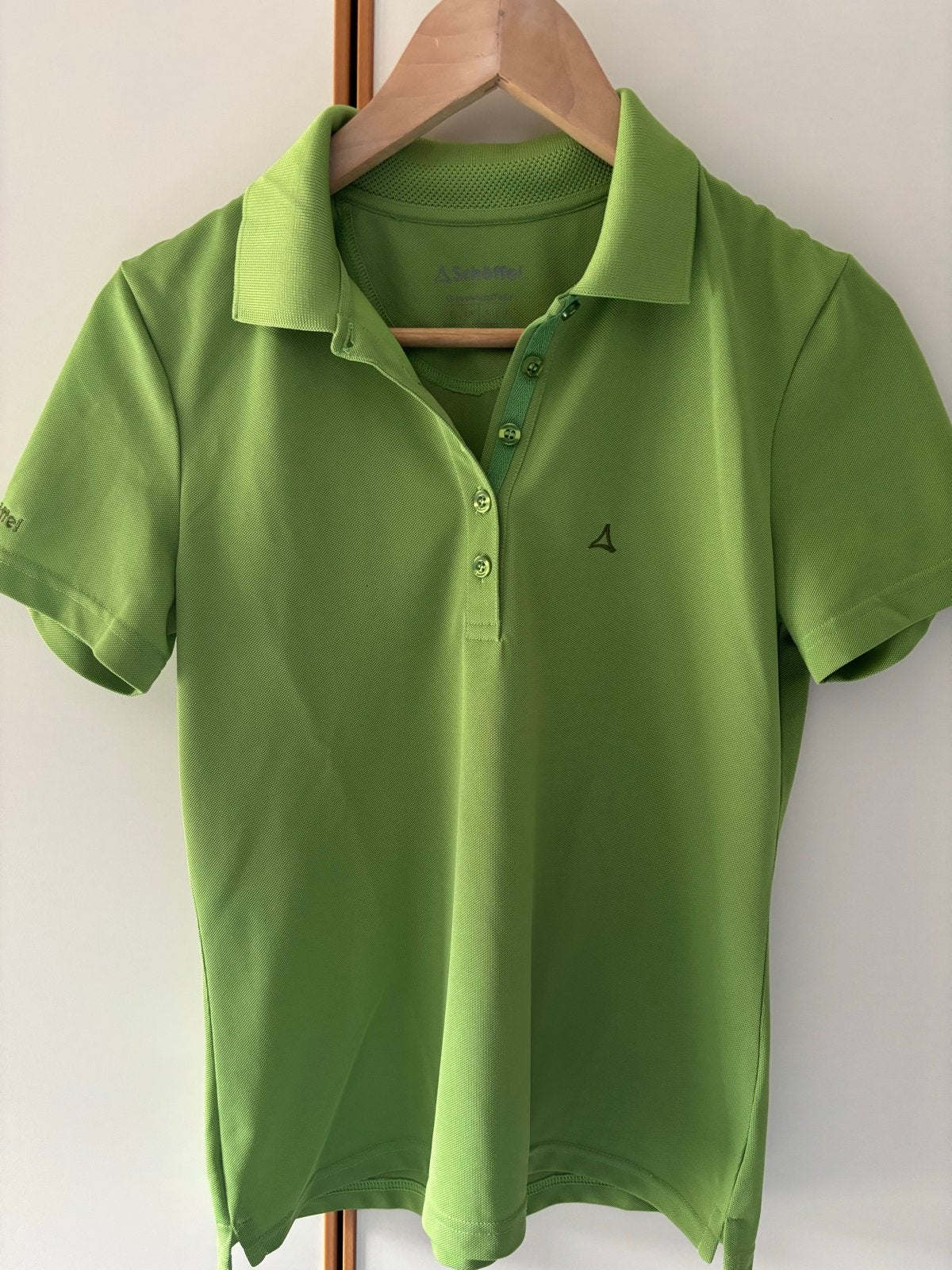 Schöffel polo shirt - Groen - Maat S, Schöffel, Ophalen of Verzenden, Zo goed als nieuw, Korte mouw