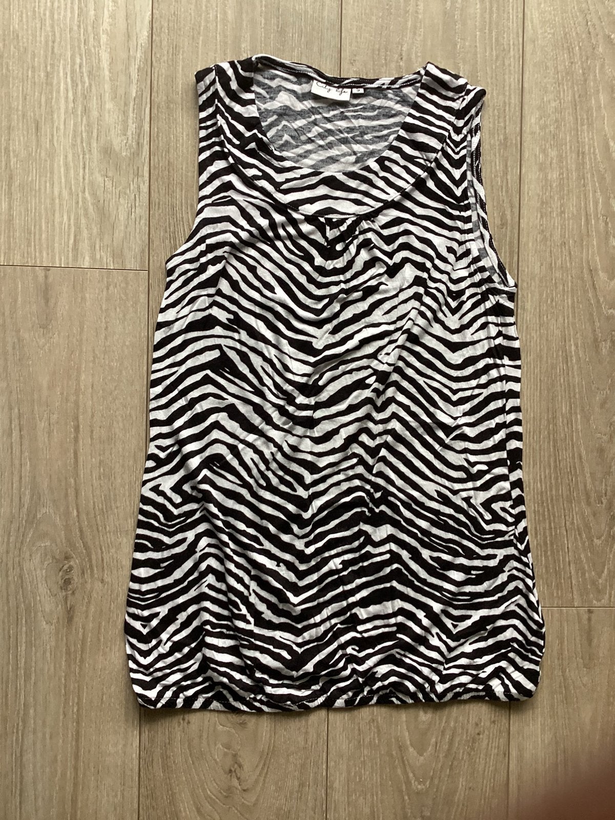 Leuke top zebra print maat S, 36/38 City Life, Zwart, Ophalen of Verzenden, Zo goed als nieuw, Maat 36 (S)