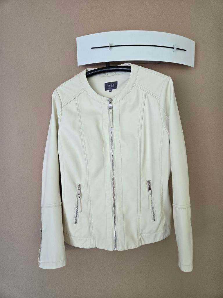 Design leren jasje van Sanne Amsterdam, Kleding | Dames, Zwart, Maat 42/44 (L), Ophalen of Verzenden, Zo goed als nieuw