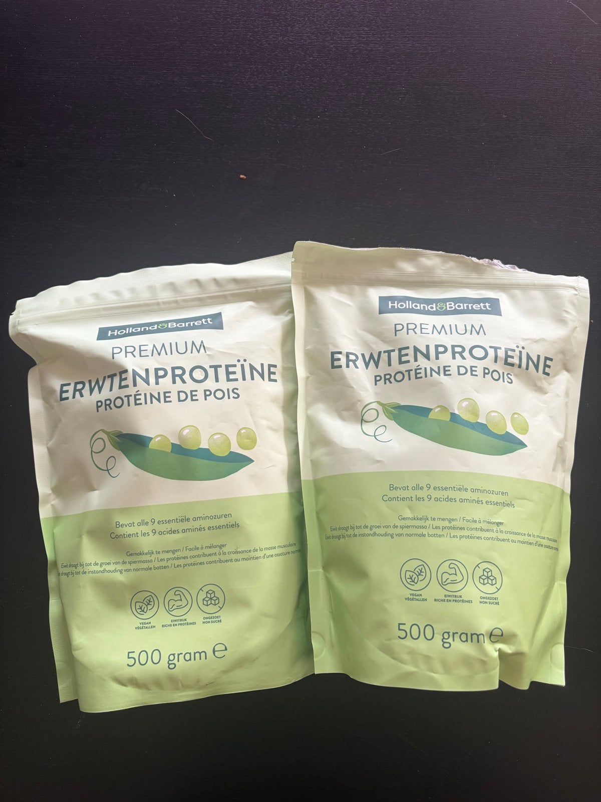 Holland & Barrett Premium Erwtenproteïne - 2x 500g, Ophalen of Verzenden, Zo goed als nieuw, Poeder of Drank
