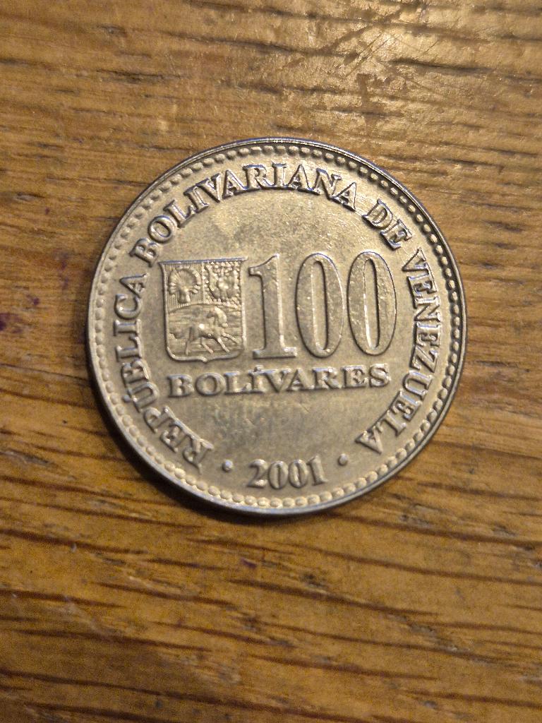 Venezuela - 100 Bolivar 2001, Verzenden, Zuid-Amerika, Losse munt