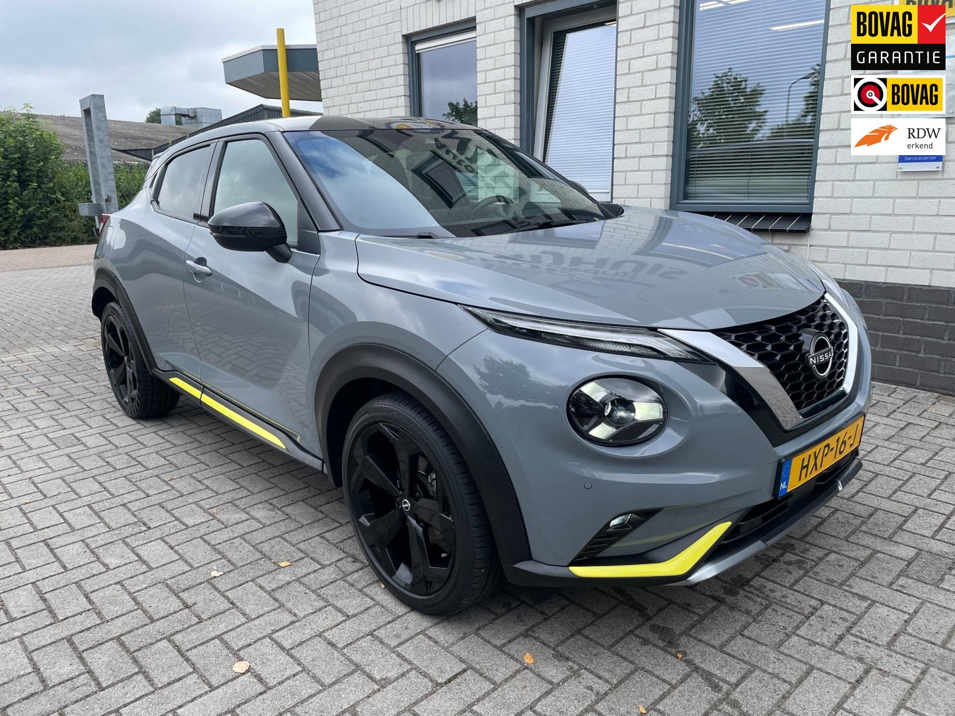 Nissan Juke 1.0 DIG-T Kiiro / Camera / PDC V+A / Carplay / T, Auto's, Voorwielaandrijving, Automatische klimaatregeling, Leder en Stof