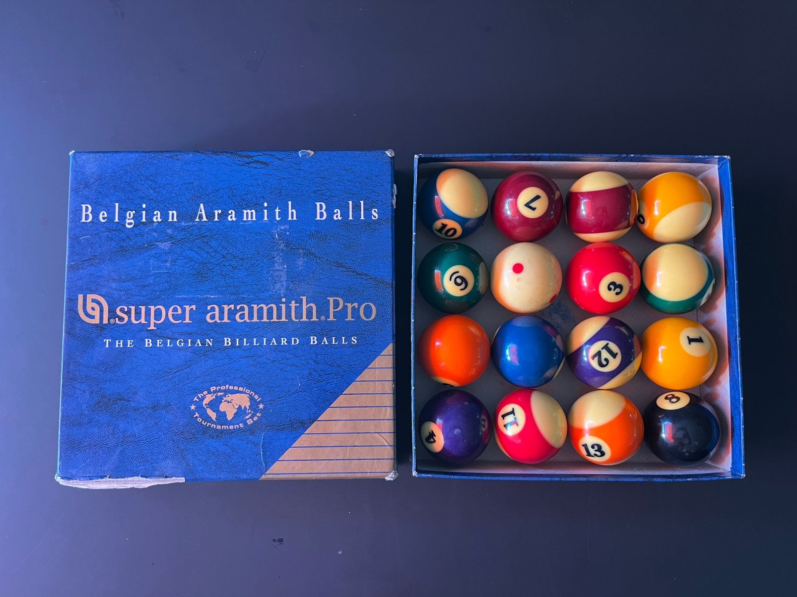 Poolballen Belgian Super Amarith Pro, Sport en Fitness, Ophalen, Zo goed als nieuw, Keu of Ballen