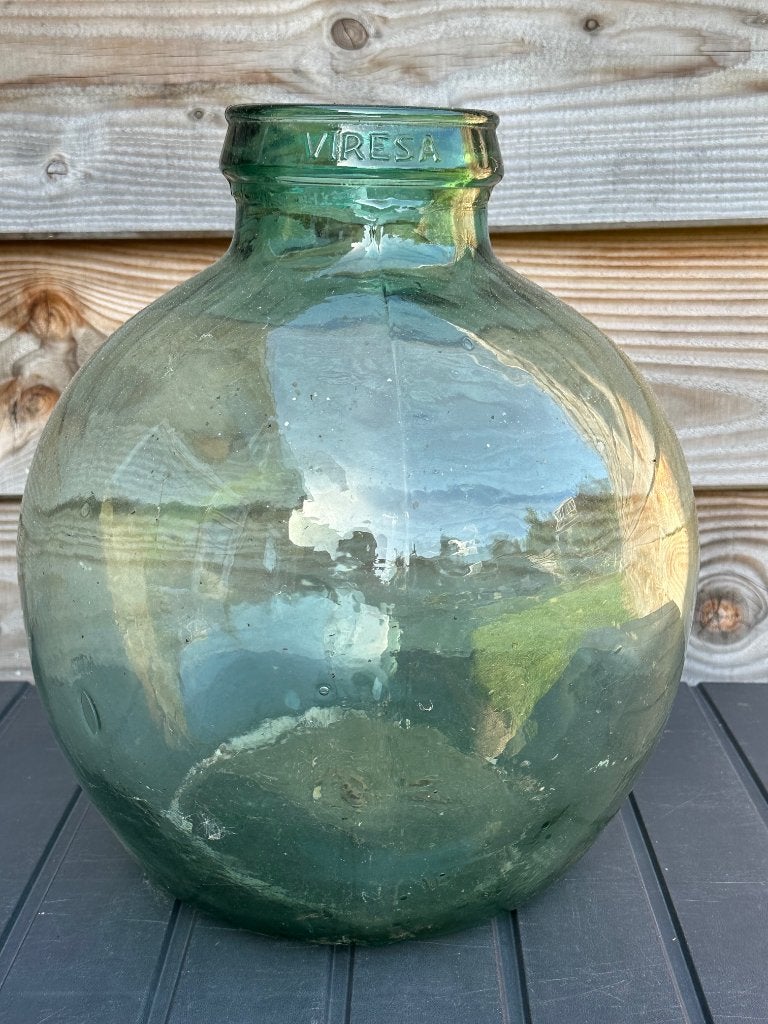 Glazen vaas, Ophalen, Gebruikt, Glas, Geschikt voor droogbloemen
