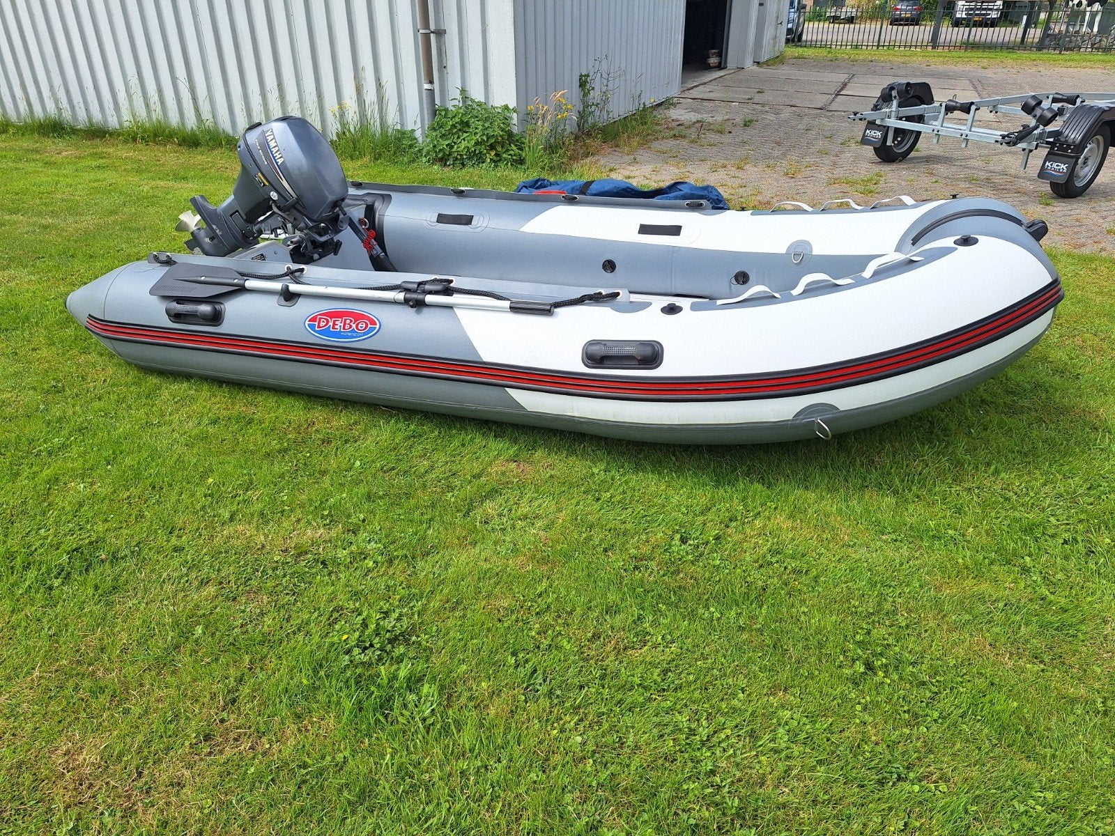 Rubberboot DB360 met yamaha 6pk 4t, Aluminium, Binnenboordmotor, Zo goed als nieuw, Benzine