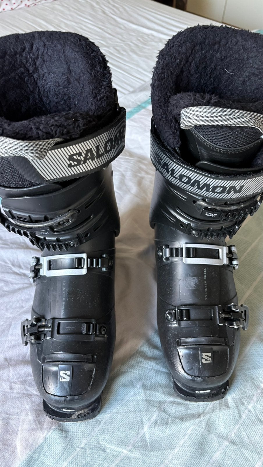 Salomon maat 26,5 cm (41 - 42 2/3) zwart, 160 tot 180 cm, Schoenen, Zo goed als nieuw, Skiën