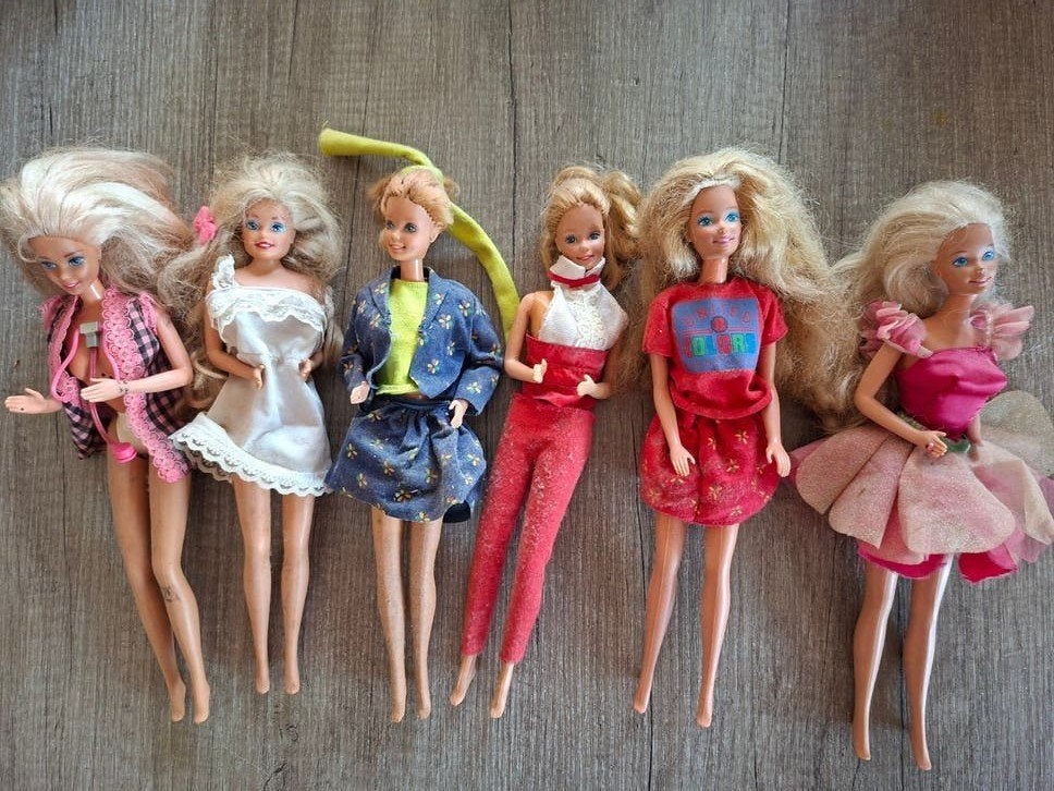 6 Vintage Mattel Barbie Poppen 1966, Verzamelen, Ophalen of Verzenden, Gebruikt