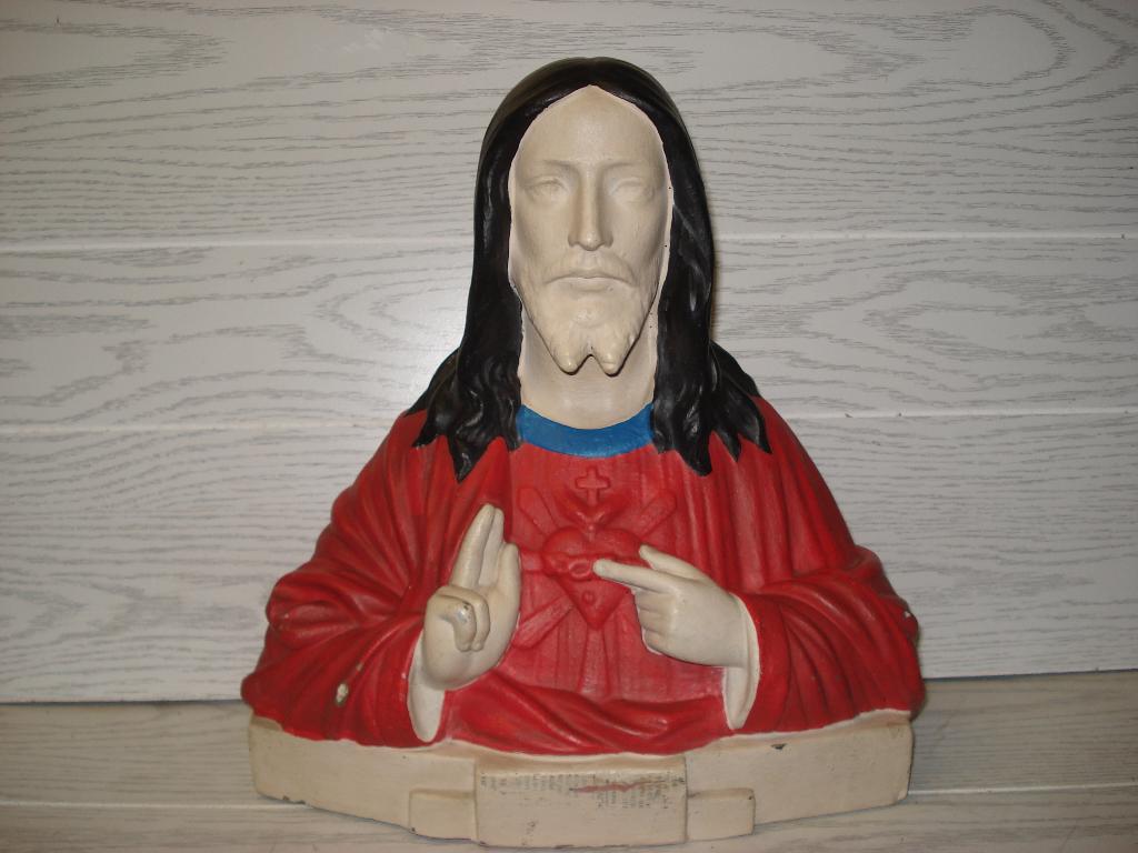 Buste Jesus Beeld   34 Cm Hoog, Ophalen of Verzenden