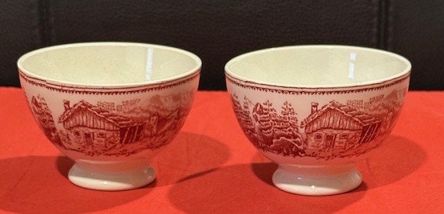 2x spoelkom Boch La Louviere, serie Alpes, Ophalen, Gebruikt, Overige typen, Overige stijlen