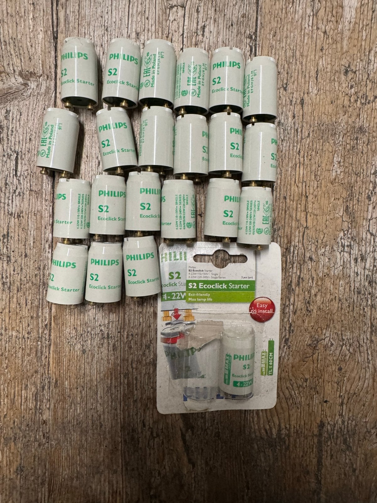 22x Philips TL starter S2 4-22W ECOCILCK (8711500697509), Ophalen of Verzenden, Nieuw, Philips