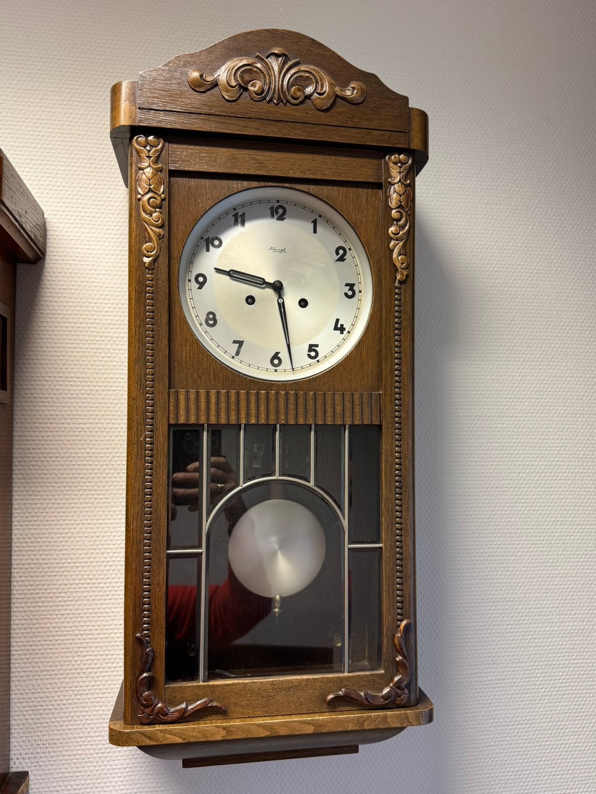 Mooie oude klok Kienzle, Ophalen
