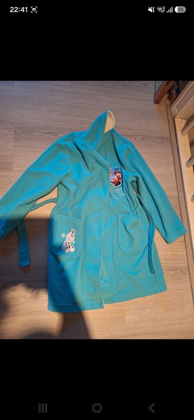 Badjas maat 122/128, Ophalen of Verzenden, Zo goed als nieuw, Meisje, Nacht- of Onderkleding