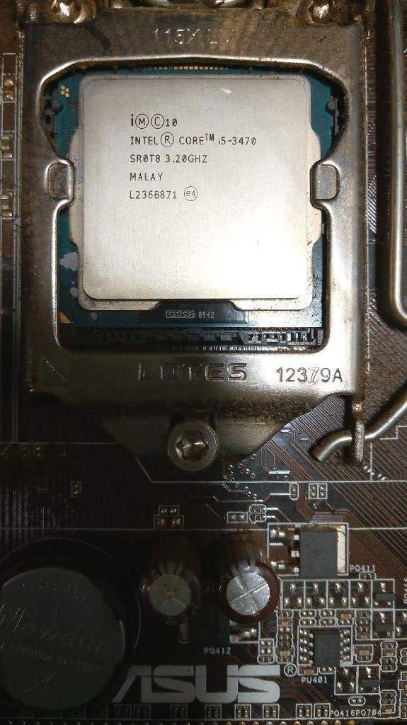 ASUS PB875-M LX Moederbord met Intel Core i5-3470 CPU, Ophalen, Gebruikt, DDR3, Micro-ATX