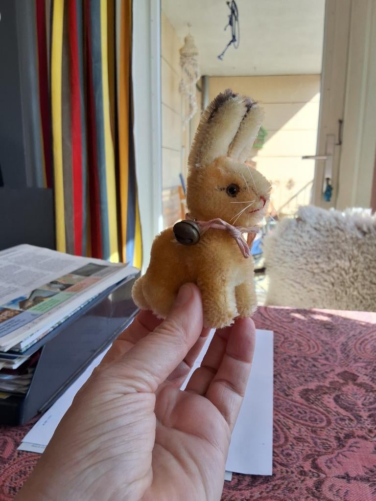 Steiff Sonny Konijn - Kleinste model, Verzamelen, Dierenverzamelingen, Zo goed als nieuw, Opgezet dier, Ophalen of Verzenden