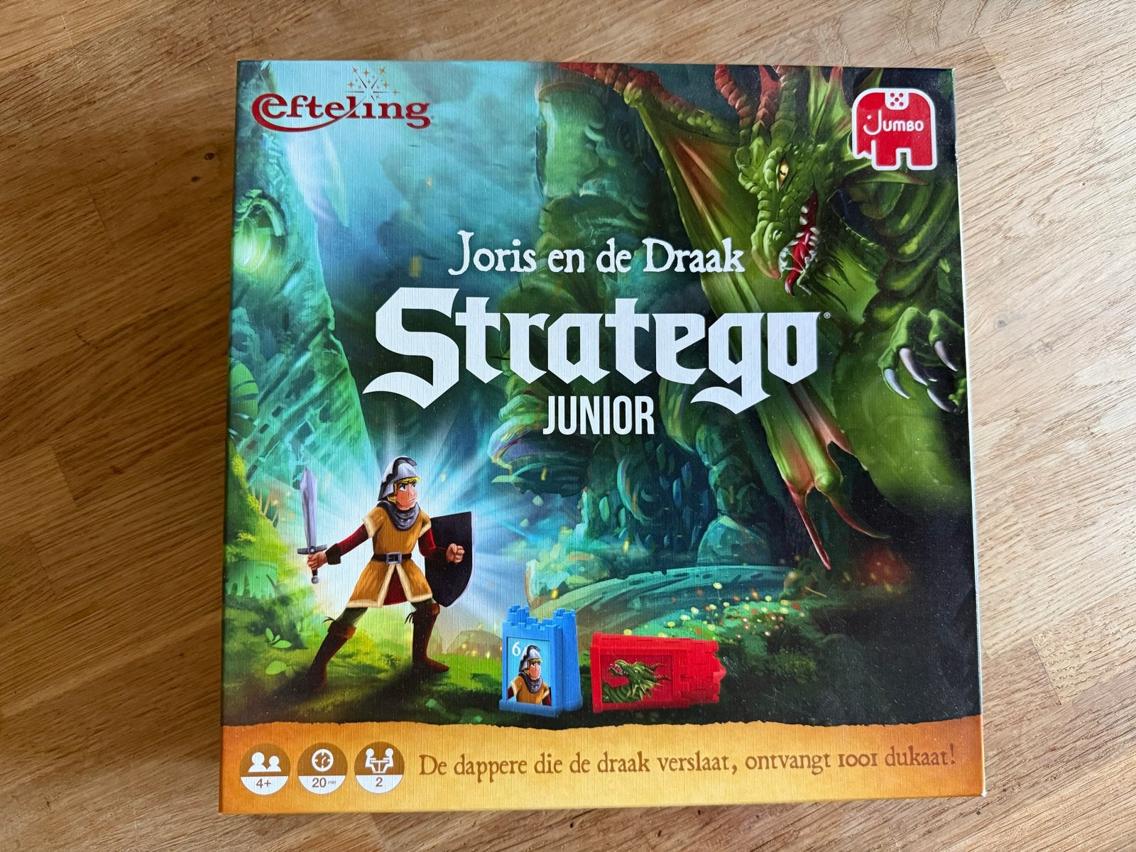Stratego Junior Joris en de Draak - Efteling Editie, Een of twee spelers, Ophalen of Verzenden, Nieuw