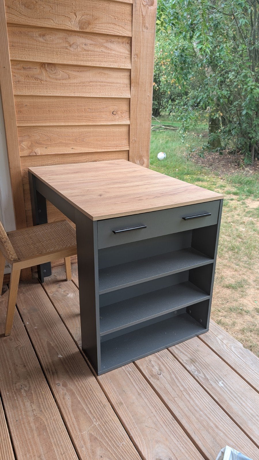 Bureau / werkbank / keukenblok met lade en opbergvak, Ophalen, Kunststof, Overige typen