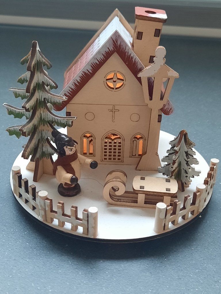 Houten kerstdecoratie, Ophalen of Verzenden, Zo goed als nieuw