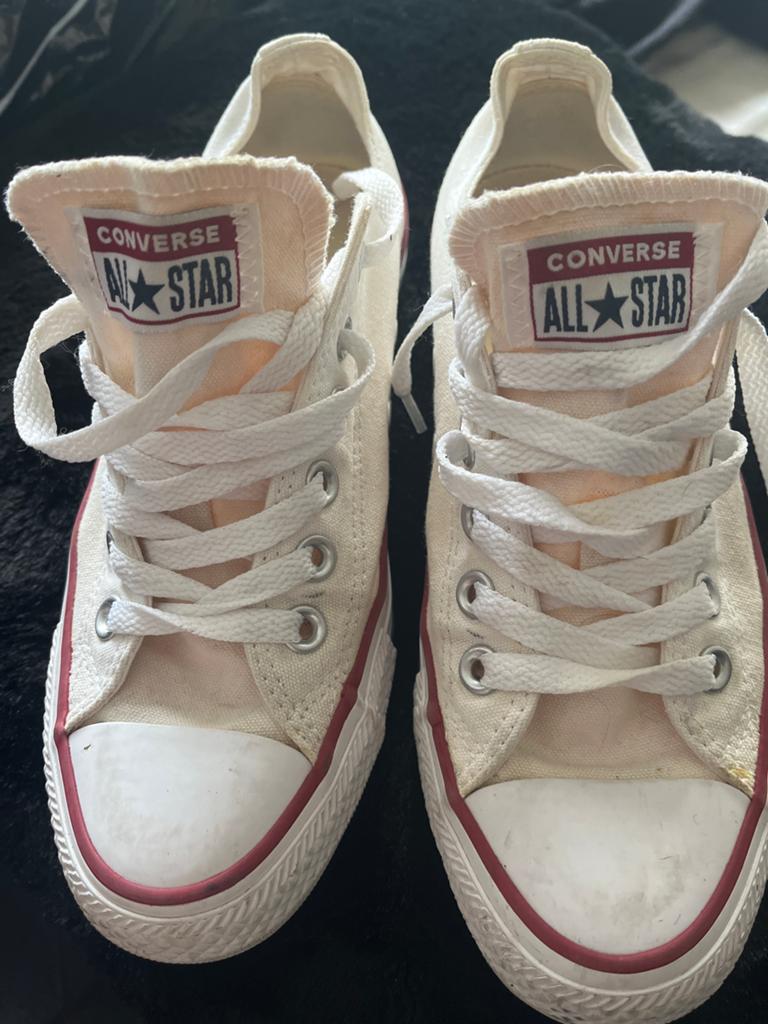 Converse All Star lage sneakers wit maat 37, Ophalen of Verzenden, Gedragen, Wit, Sneakers of Gympen