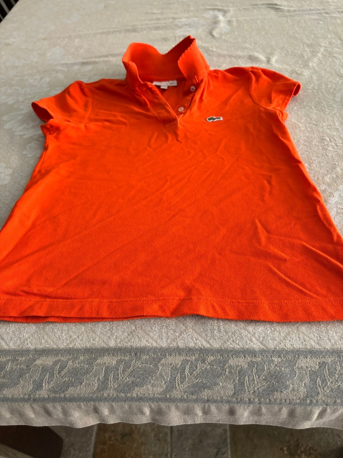 Lacoste meisjes shirtje  maatje 8/128 kleur oranje, Kinderen en Baby's, Kinderkleding | Maat 128, Ophalen of Verzenden, Zo goed als nieuw