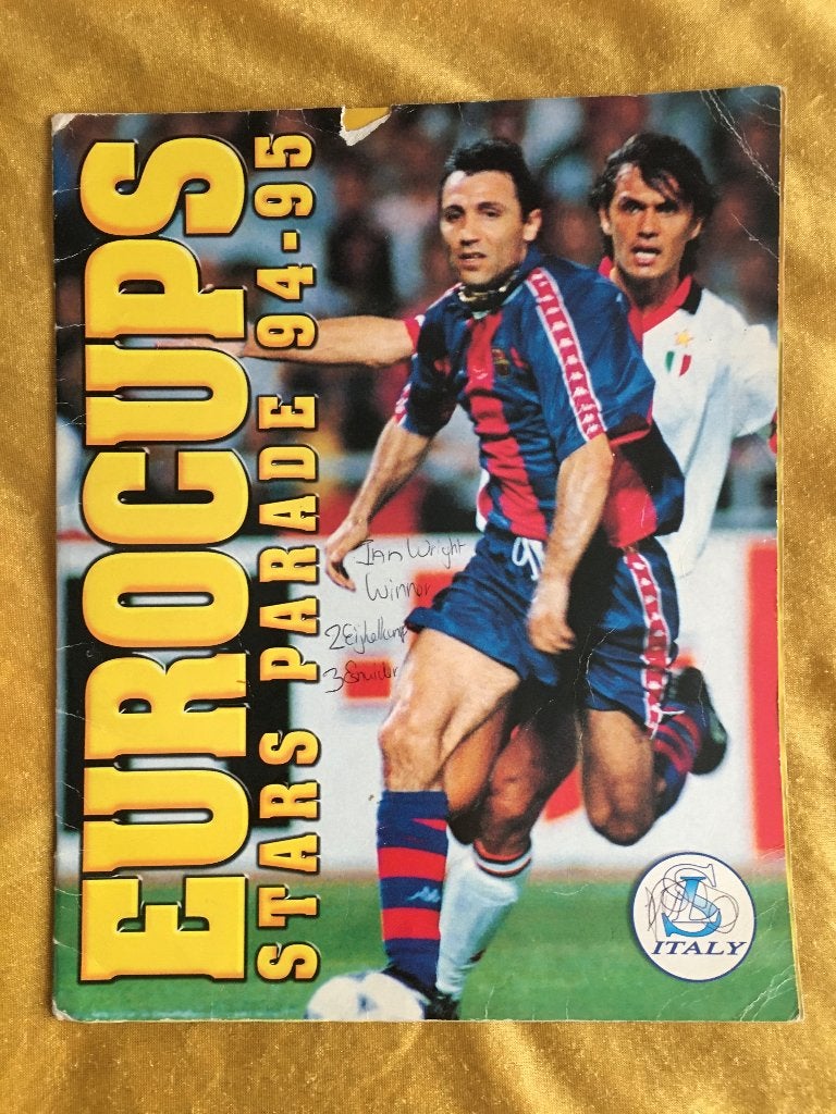 Plaatjes Service Line Europacups 94/95 Aangeboden/Ruilen, Ophalen of Verzenden, Zo goed als nieuw, Buitenlandse clubs, Poster, Plaatje of Sticker