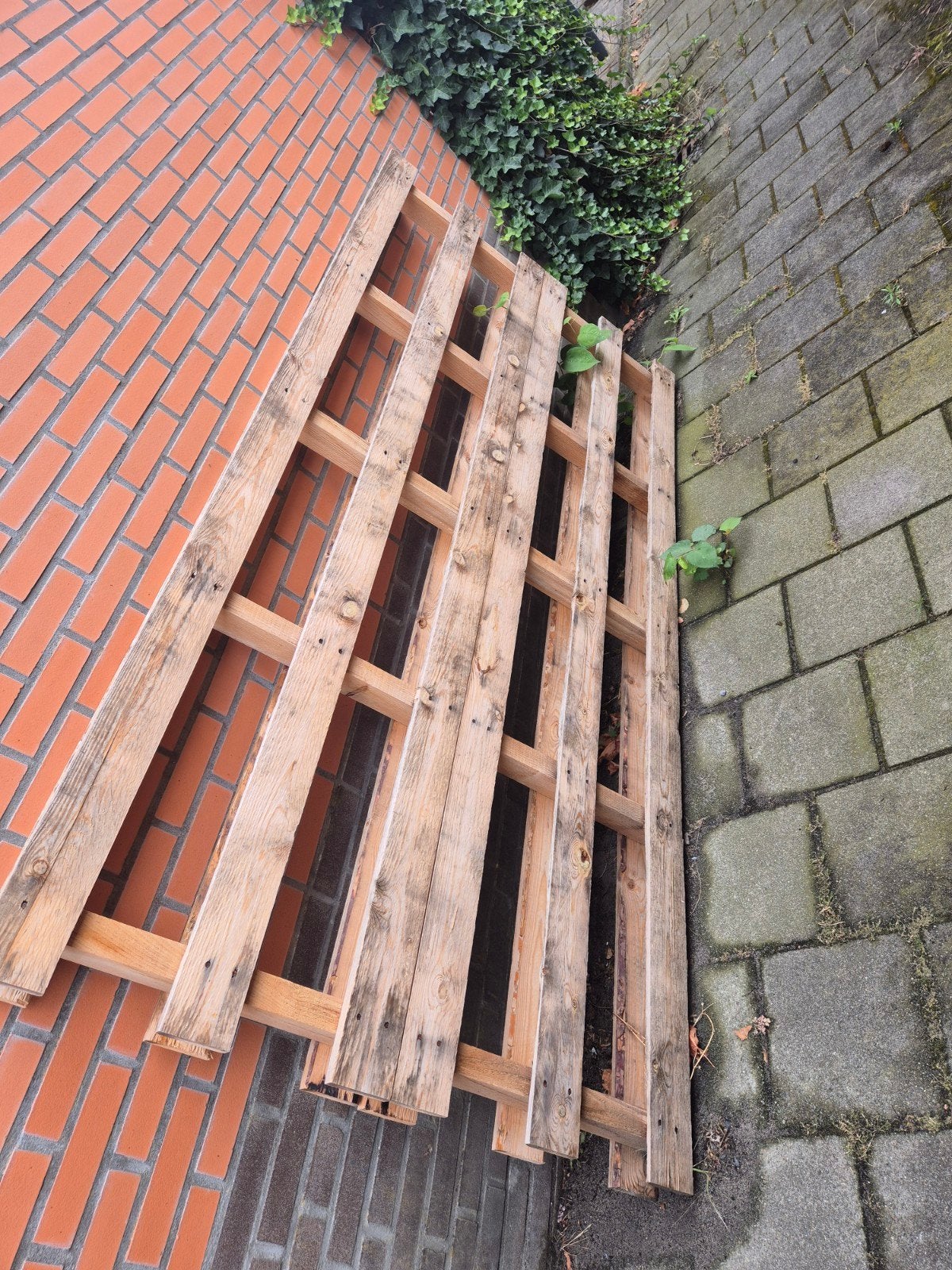 Gebruikte houten pallet - Ideaal voor diverse projecten, Doe-het-zelf en Verbouw, Hout en Planken, Ophalen, Gebruikt, 50 mm of meer