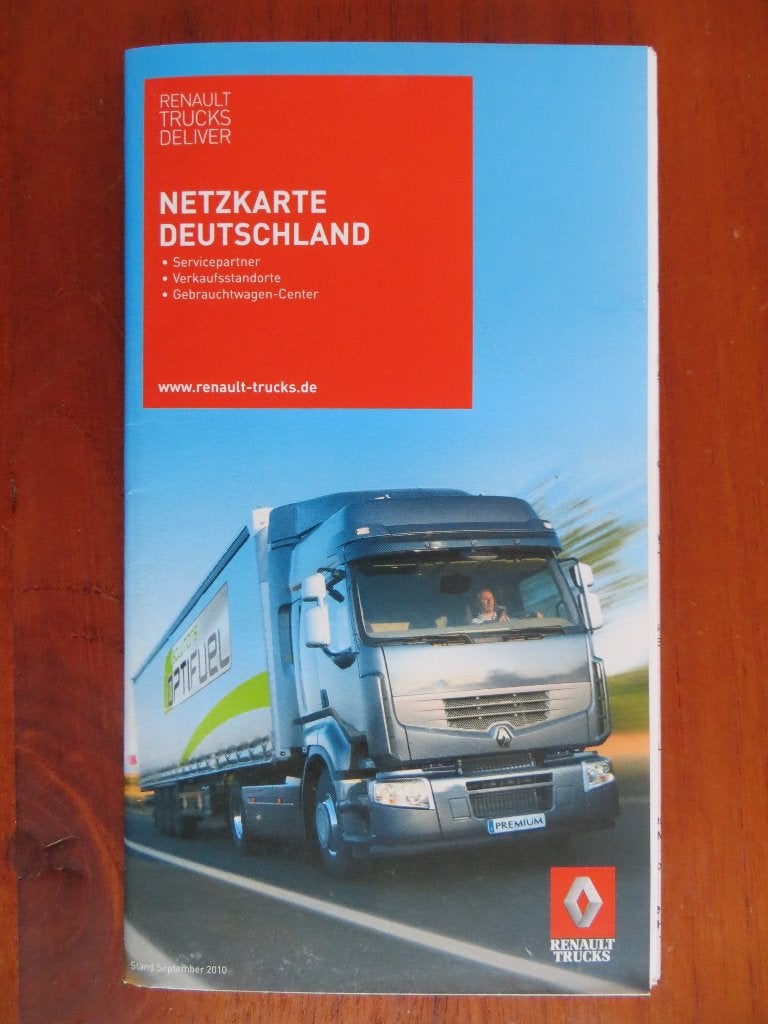 Renault Trucks Netzkarte Deutschland Service, Ophalen of Verzenden, Nieuw, Renault