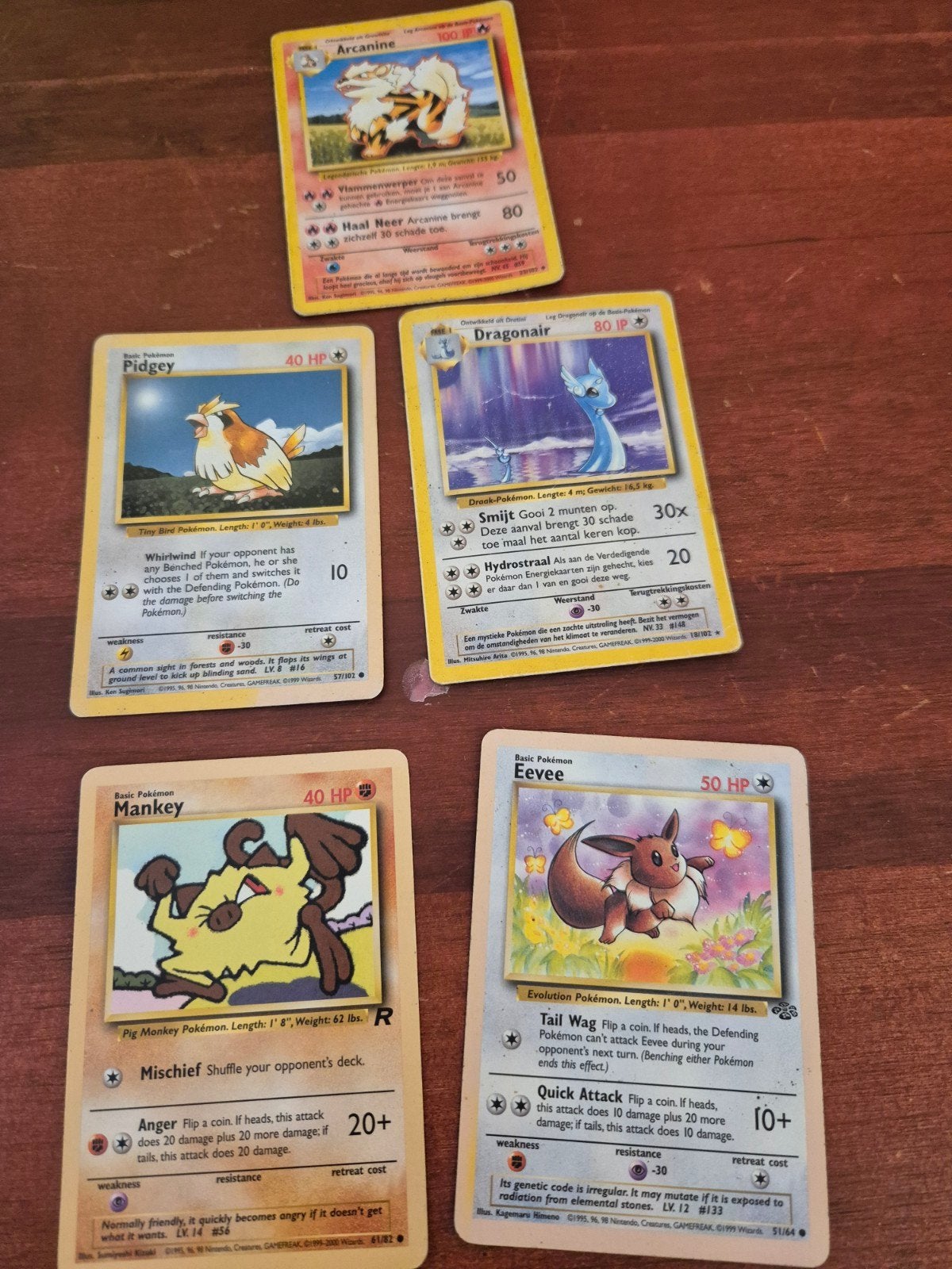 Pokémon kaarten collectie - Vintage (1995-2000), Ophalen of Verzenden, Gebruikt, Meerdere kaarten