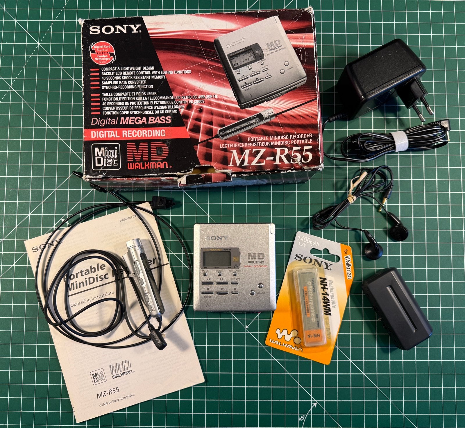Sony MZ-R55 Minidisc Speler/Recorder, Ophalen of Verzenden