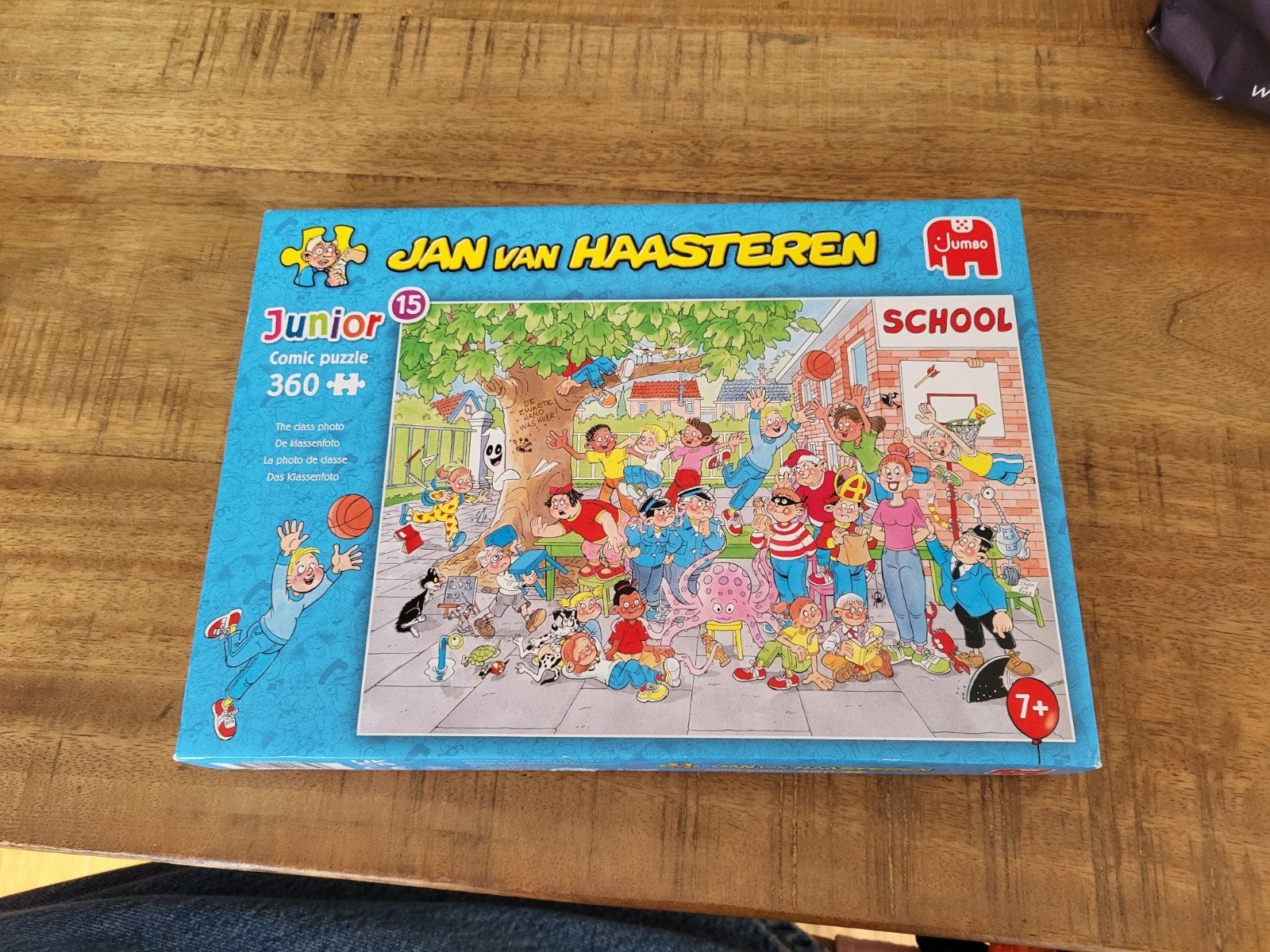 Jan van Haasteren Junior School puzzel 360 stukjes, Hobby en Vrije tijd, Ophalen of Verzenden, Minder dan 500 stukjes, Zo goed als nieuw