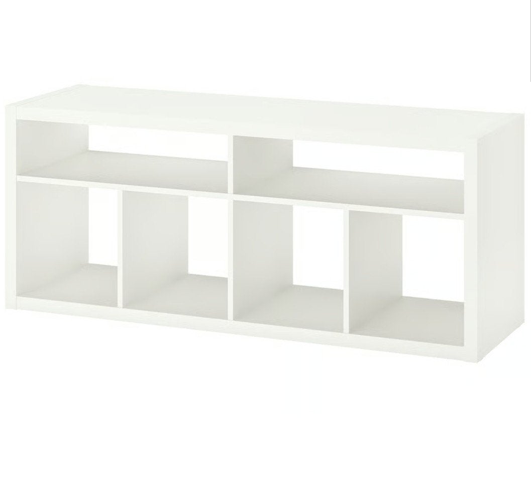 IKEA KALLAX TV Bench/ Shelf unit- White- Excellent condition, Ophalen, Overige materialen, 100 tot 150 cm, Zo goed als nieuw