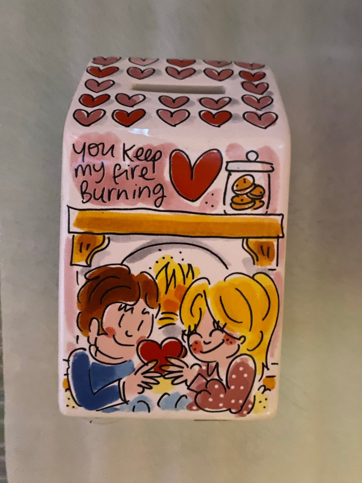 Blond Amsterdam Love Money House spaarpot, Ophalen of Verzenden, Nieuw, Steen, Aardewerk of Keramiek, Overige thema's
