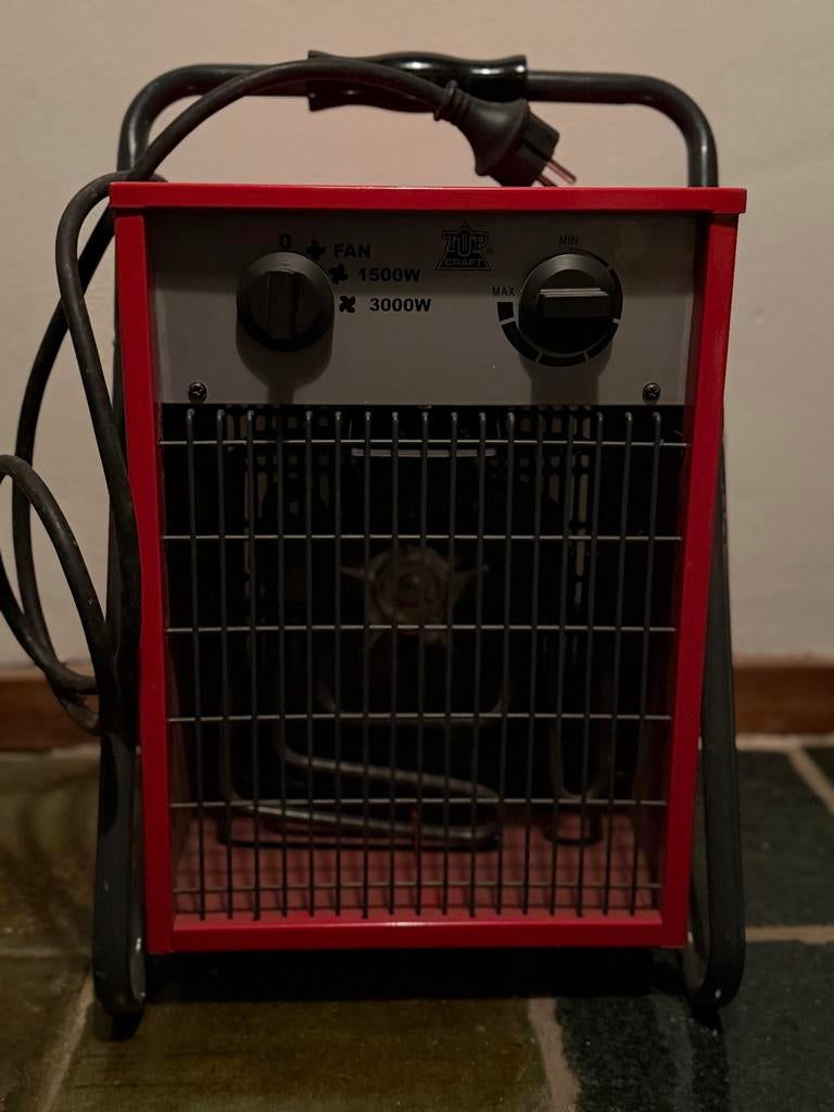 Elektrische Werkplaatskachel 3000W, Ophalen, 30 tot 80 cm, Gebruikt, Kachel