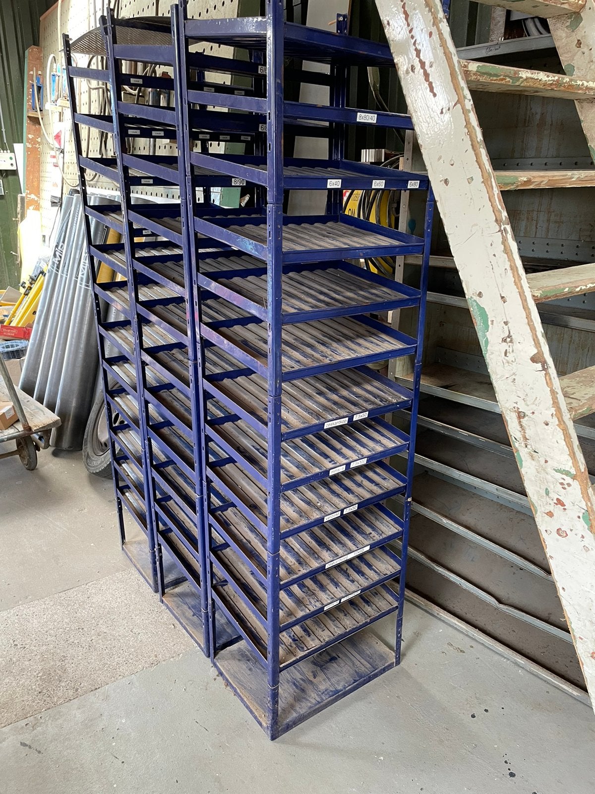 Magazijn stelling werkplaats bouten en schroeven stellingen, Ophalen
