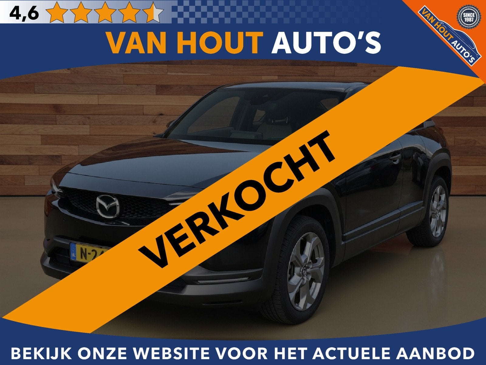 Mazda MX-30 e-SkyActiv 145 Comfort 36 kWh | SOH 93,63% VERKO, Auto's, Stof, Gebruikt, Huisgarantie, 35 kWh