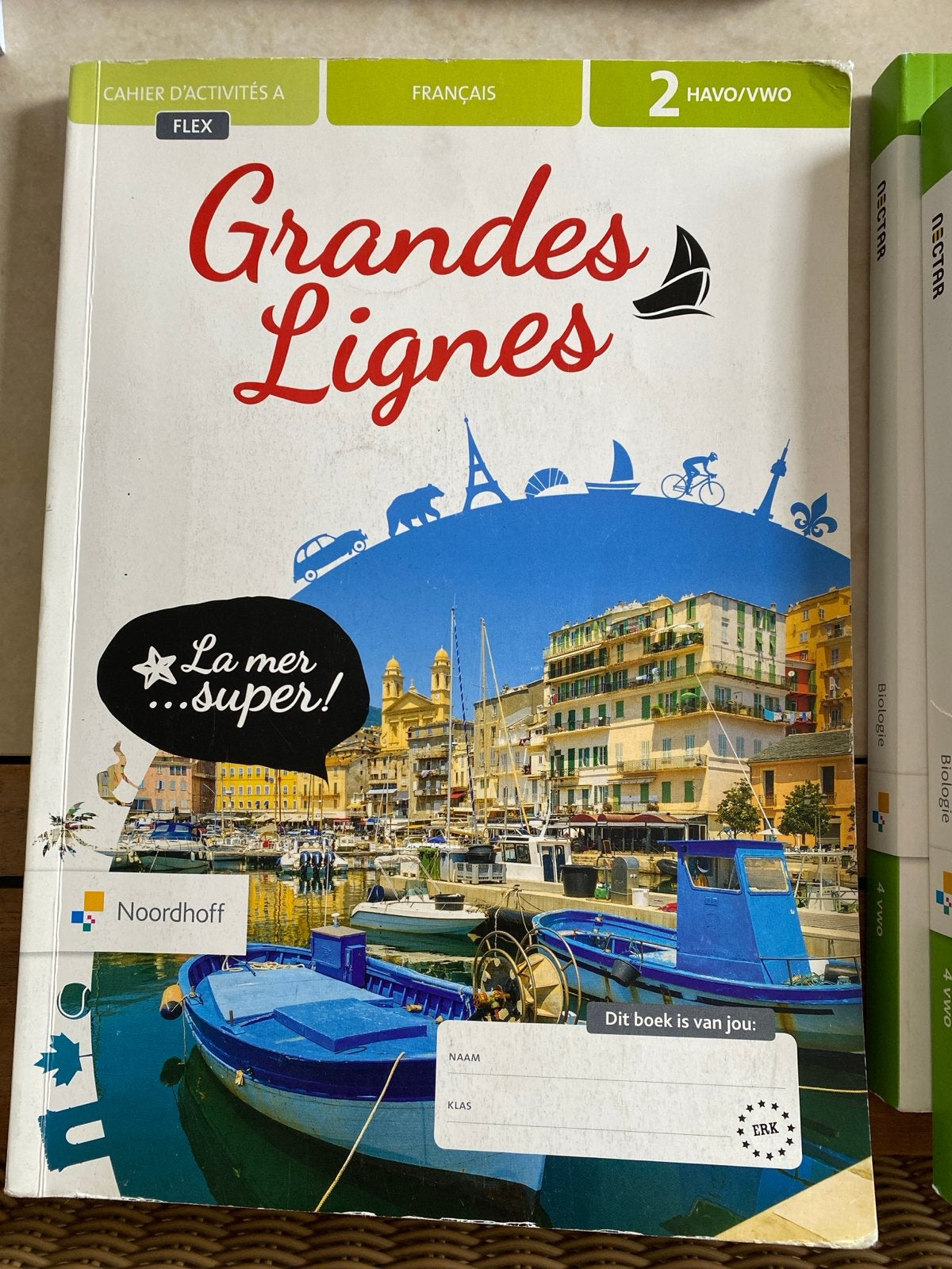 Grandes Lignes Frans 2 HAVO/VWO Werkboek Noordhoff, Ophalen of Verzenden, Zo goed als nieuw, HAVO, Frans