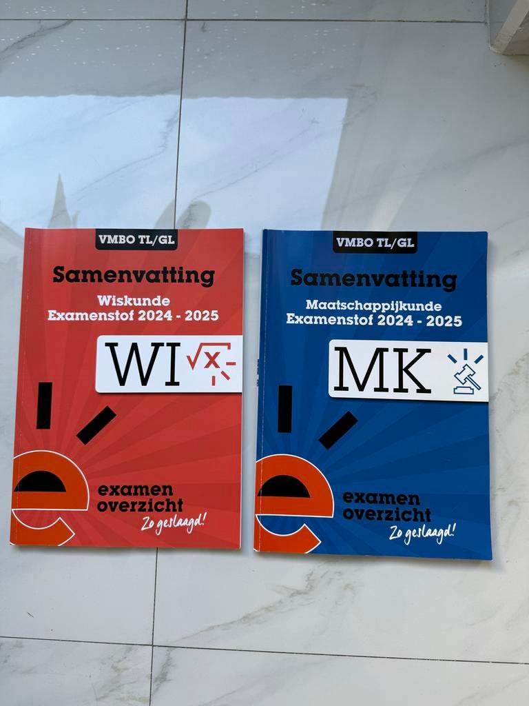 Samenvatting VMBO TL/GL Wiskunde & Maatschappijleer, Boeken, Ophalen of Verzenden, Zo goed als nieuw, VMBO, Wiskunde A